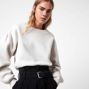 NWOT All saints pearl sweatshirT